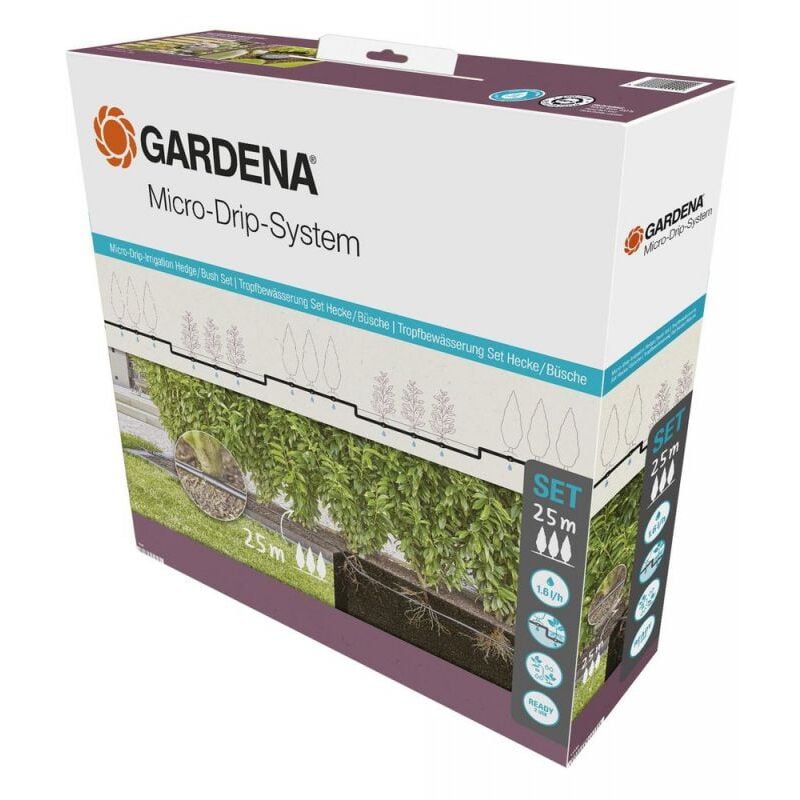 foto del prodotto gardena 13500 20 micro drip system set arbusti siepi 25 m
