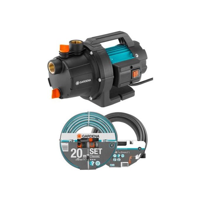 foto del prodotto gardena 9011-47 pompa ad acqua 600 w 3,5 bar 3000 l/h