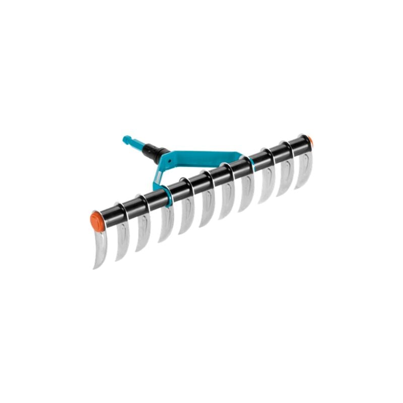 foto del prodotto gardena aeratore a 11 lame, larghezza 35 cm, denti forgiati e zincati combisystem 3391 20 