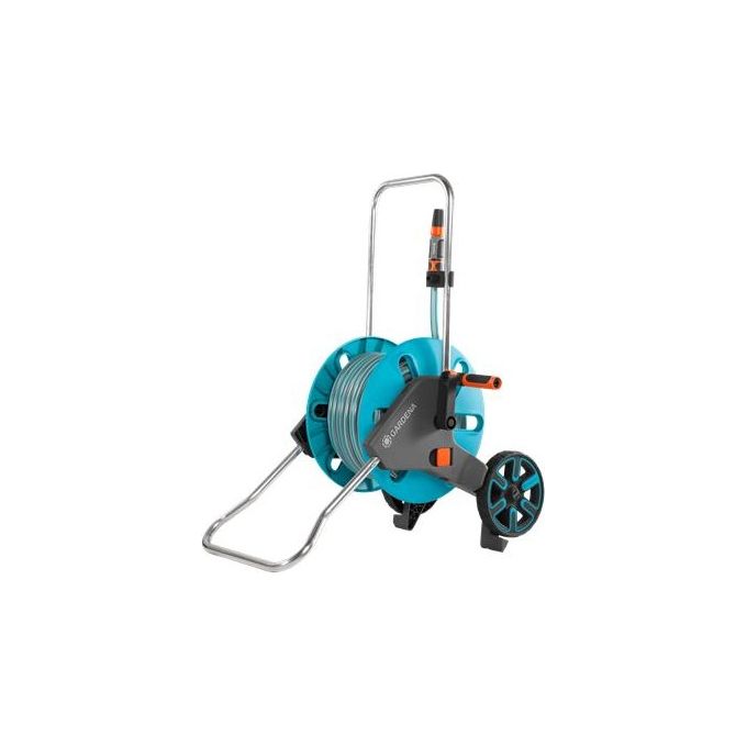 foto del prodotto gardena aquaroll m carrello avvolgitubo manuale blu