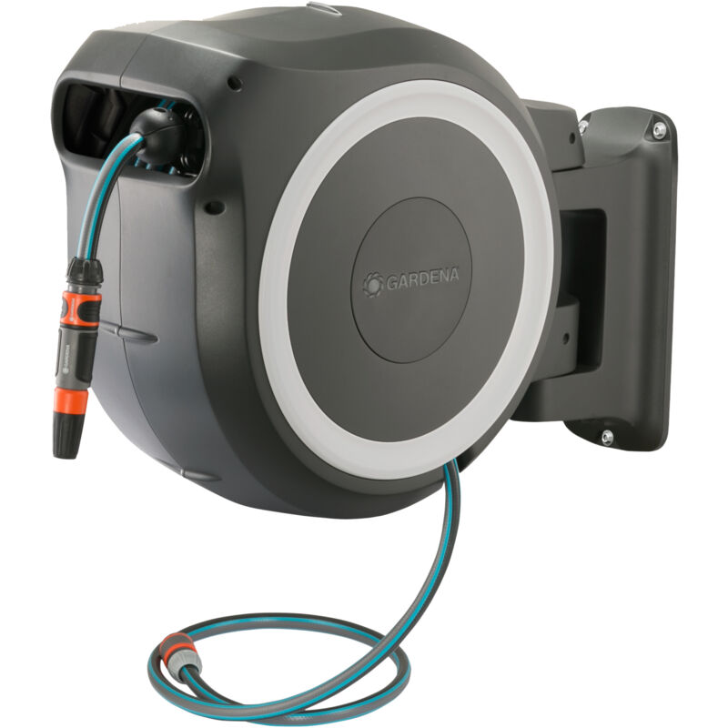 foto del prodotto gardena avvolgitubo da parete automatico rollup xl bianco tubo 35 m incluso 18632 20 