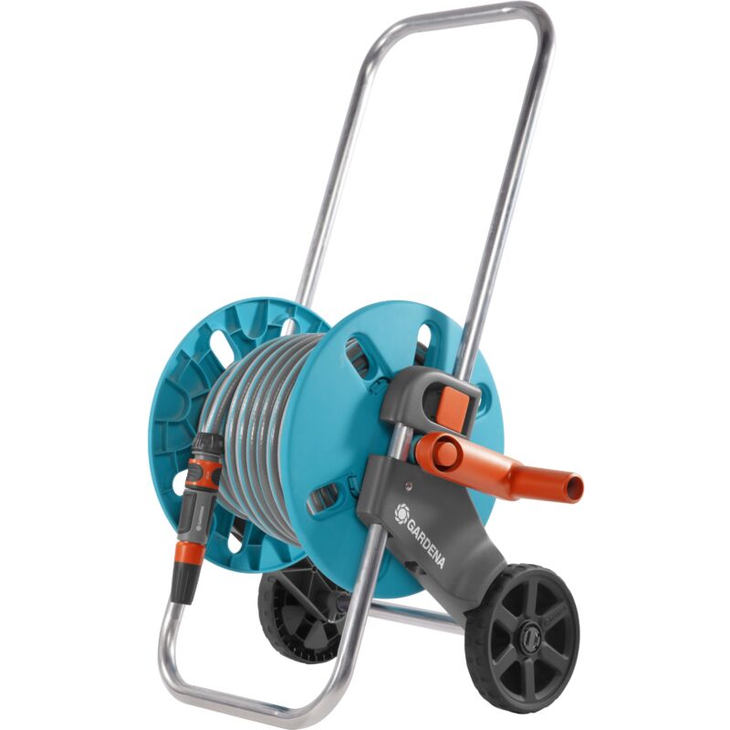 foto del prodotto gardena carrello avvolgitubo con tubo 20 m 13 mm 1 2 , lancia irrigazione e raccordi cleverroll s 18502 50 