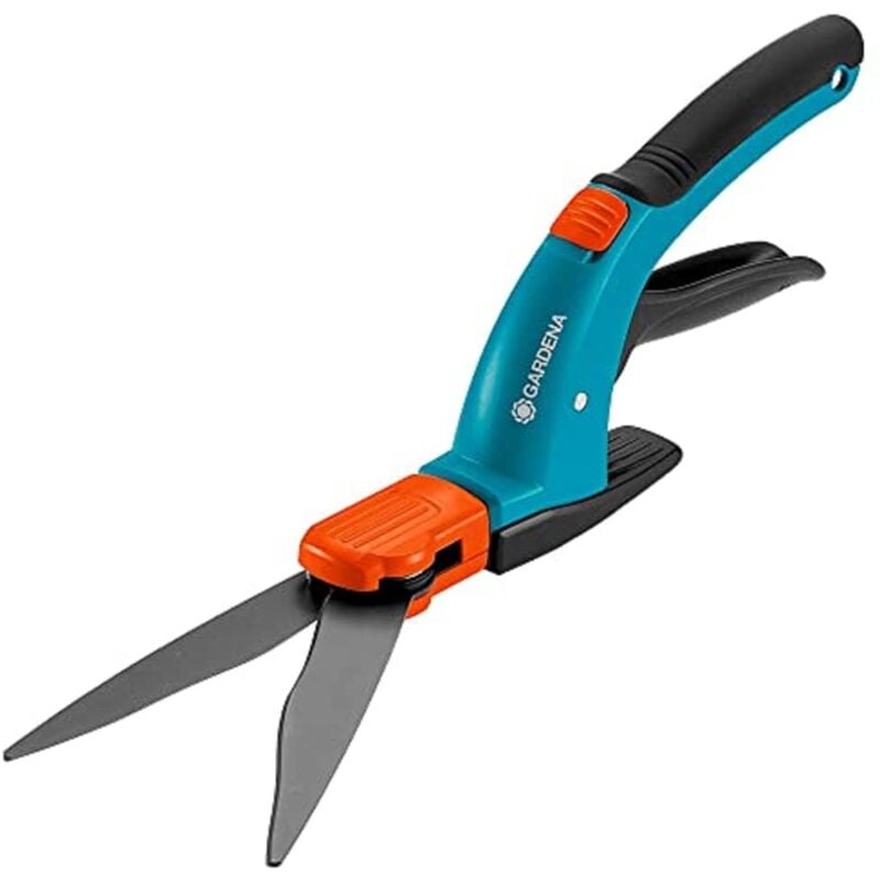 foto del prodotto gardena forbici per erba comfort, ruotabili forbici per erba con taglienti ruotabili di 360 , affilatura ondulata per un taglio preciso 8734 20 