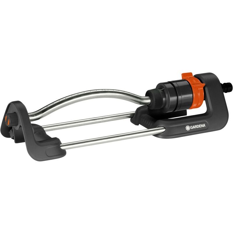 foto del prodotto gardena irrigatore oscillante da giardino per l irrigazione di prati di 90 220 m , gittata 7 17 m, larghezza del getto max 13 m aqua s 18700 20 