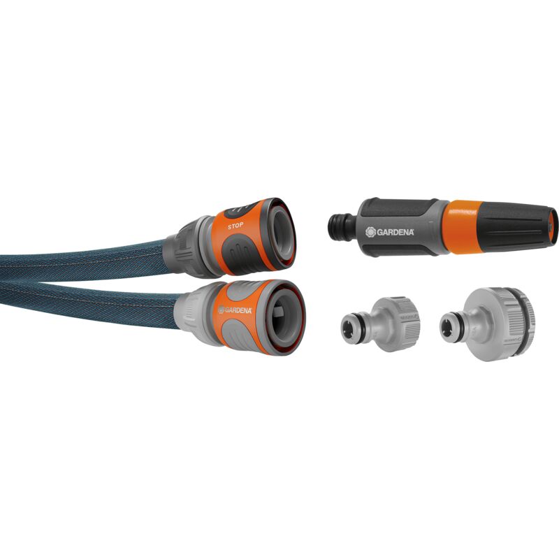 foto del prodotto gardena liano xtreme 20m, 13mm 1 2 tubo acqua giardino estremamente resistente, compatto e leggero, con raccordi e lancia irrigazione 18470 20 