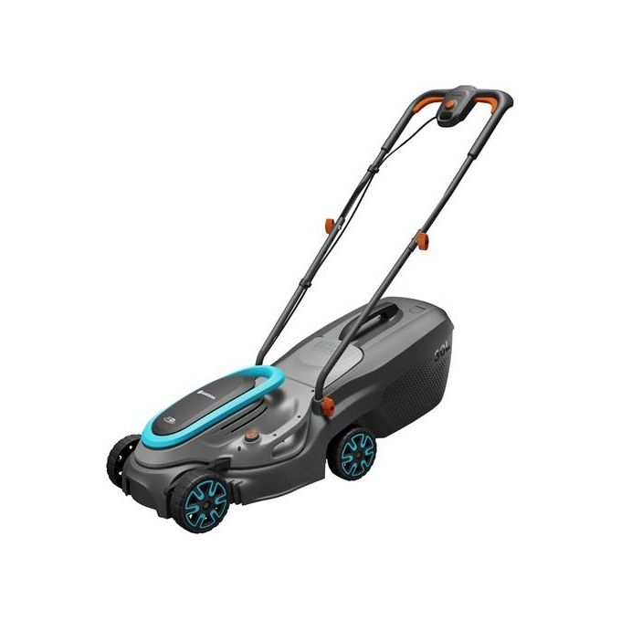 foto del prodotto gardena powermax 32 18v p4a tagliaerba tagliaerba a spinta batteria blu, grigio
