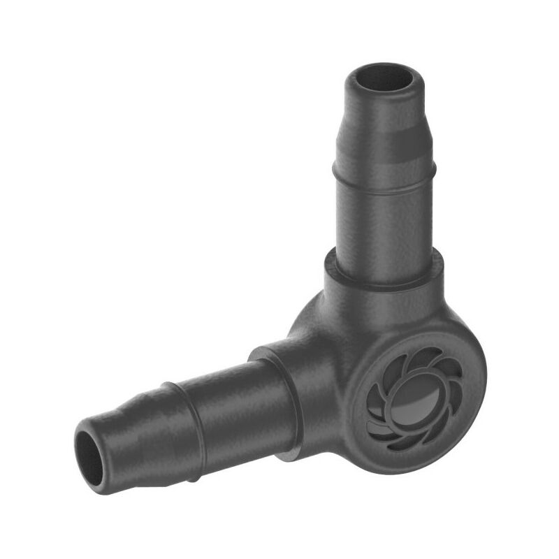 foto del prodotto gardena raccordi a l per tubi con gocciolatori incorporati 4,6 mm scatola da 5 pezzi