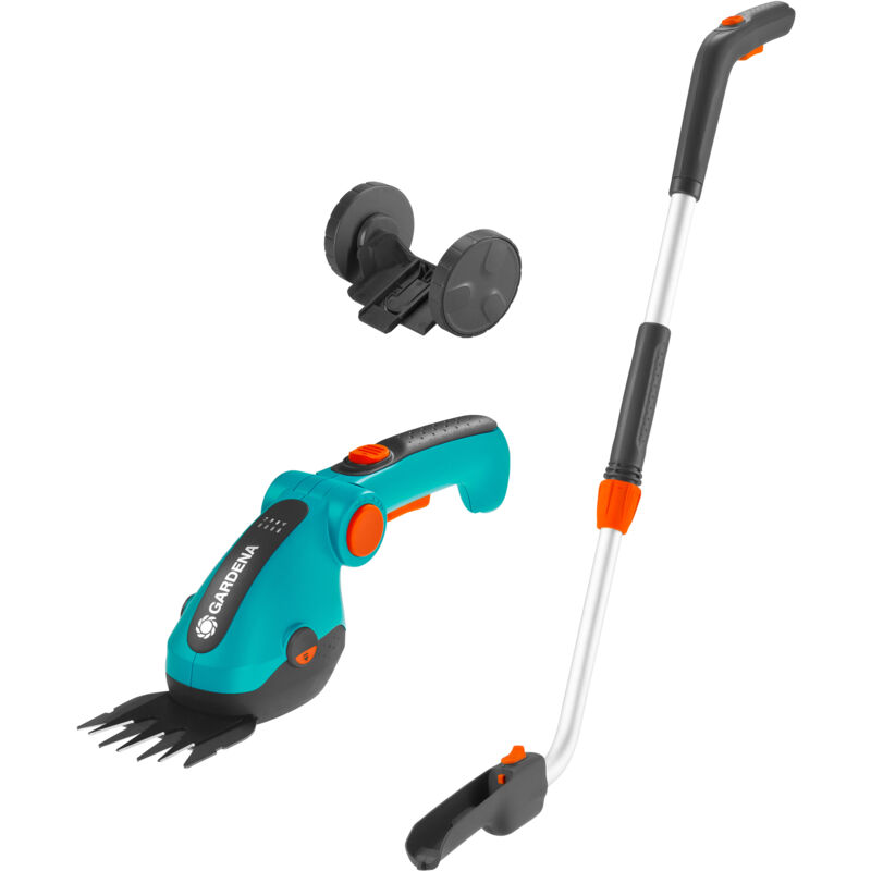 foto del prodotto gardena set forbici per erba a batteria manico e ruote comfortcut li 9889 20 