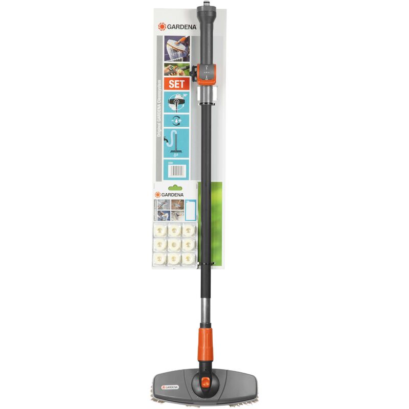 foto del prodotto gardena set spazzola per auto a setole morbide e shampoo 5580 20 