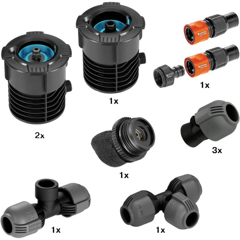 foto del prodotto gardena sprinkler system avviare il set di tubazioni raccordo a innesto 08270 20