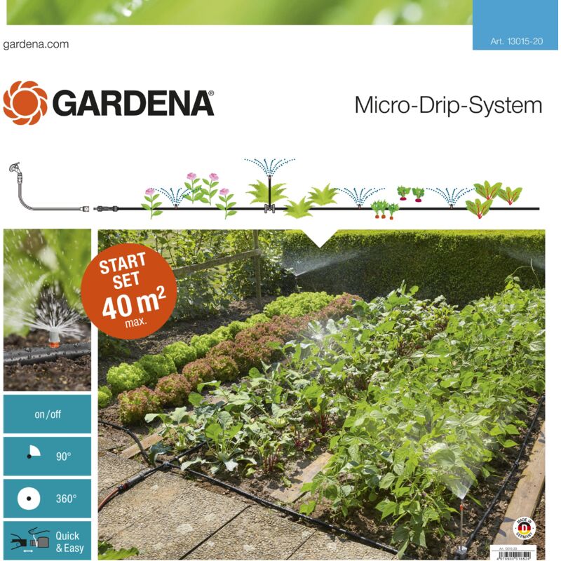 foto del prodotto gardena start set per l irrigazione di orti e aiuole 13015 20 