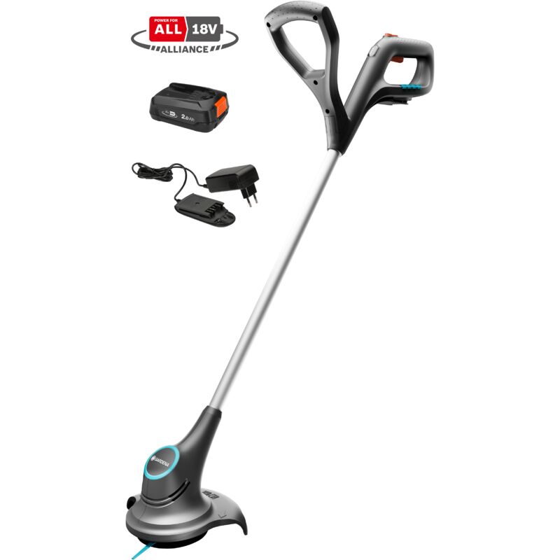 foto del prodotto gardena trimmer tagliabordi a batteria 18v smallcut, diametro di taglio 23 cm, batteria inclusa power for all 14702 20 