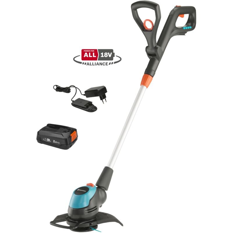 foto del prodotto gardena trimmer tagliabordi a batteria easycut 18v power for all, diametro di taglio 23 cm, set pronto all uso 14700 20 