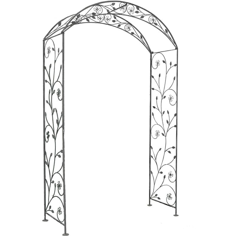 foto del prodotto gardeness arco fioriera da esterno giardino h230 cm con struttura in acciaio e decorazione fiori garden elite