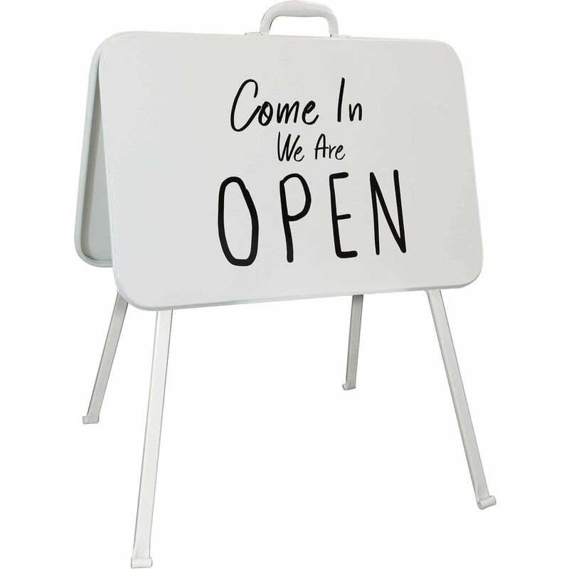 foto del prodotto gardeness cartello in acciaio da esterno open and closed per locali closure