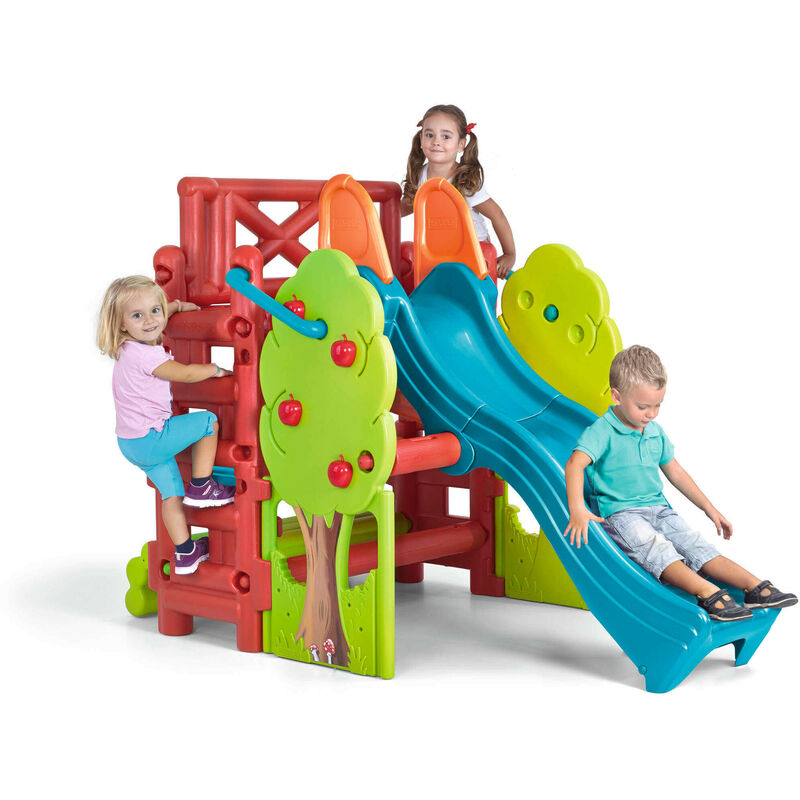 foto del prodotto gardeness casetta gioco da giardino per bambini con scivolo e sabbiera la casa albero