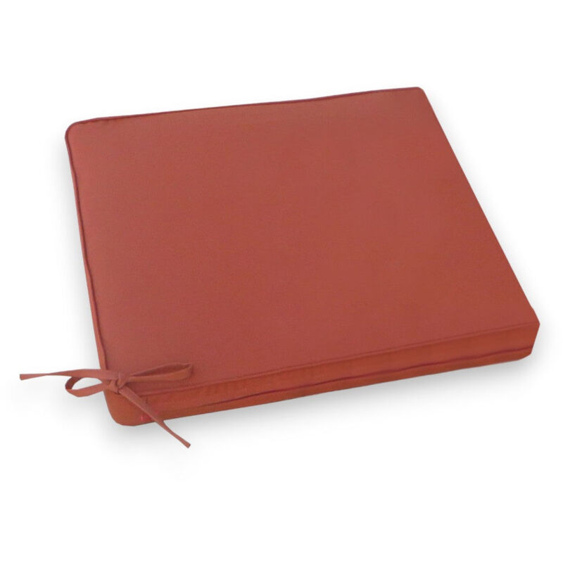 foto del prodotto gardeness cuscino da esterno per sedie 40x40 cm sfoderabile e idrorepellente arancione