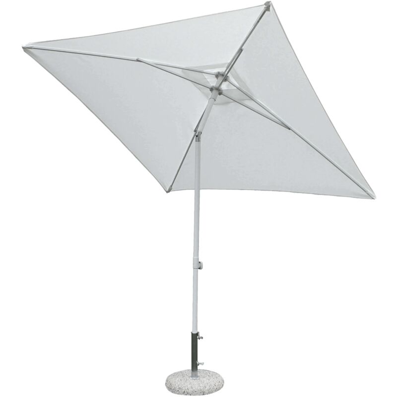 foto del prodotto gardeness ombrellone da giardino 2x2 mt con palo pieghevole in alluminio tenerife white