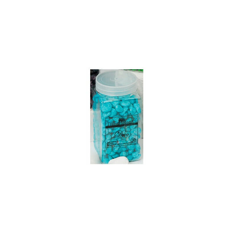 foto del prodotto gardeness sassolini pietre decorative per interno o esterno casa colore azzurro confezione 7x7x15 cm home stones