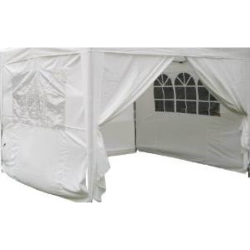 foto del prodotto gardeness set pareti di chiusura perimetrale con finestre per gazebo cora 3x4,5 cm