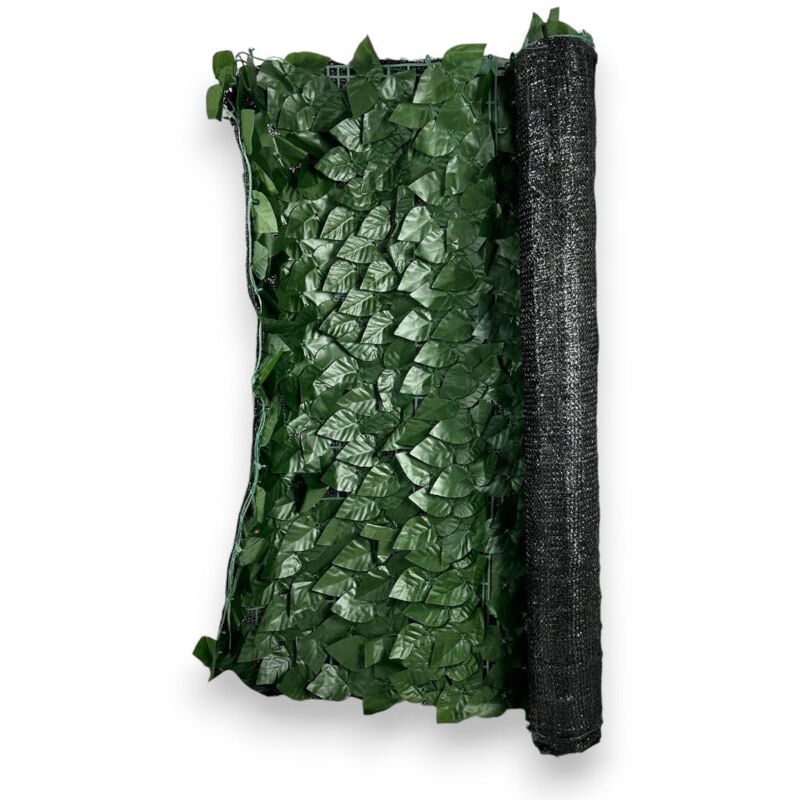 foto del prodotto gardeness siepe ornamentale artificiale ombreggiante frangivista con foglie di lauro lunghezza 3 metri h1x3 mt