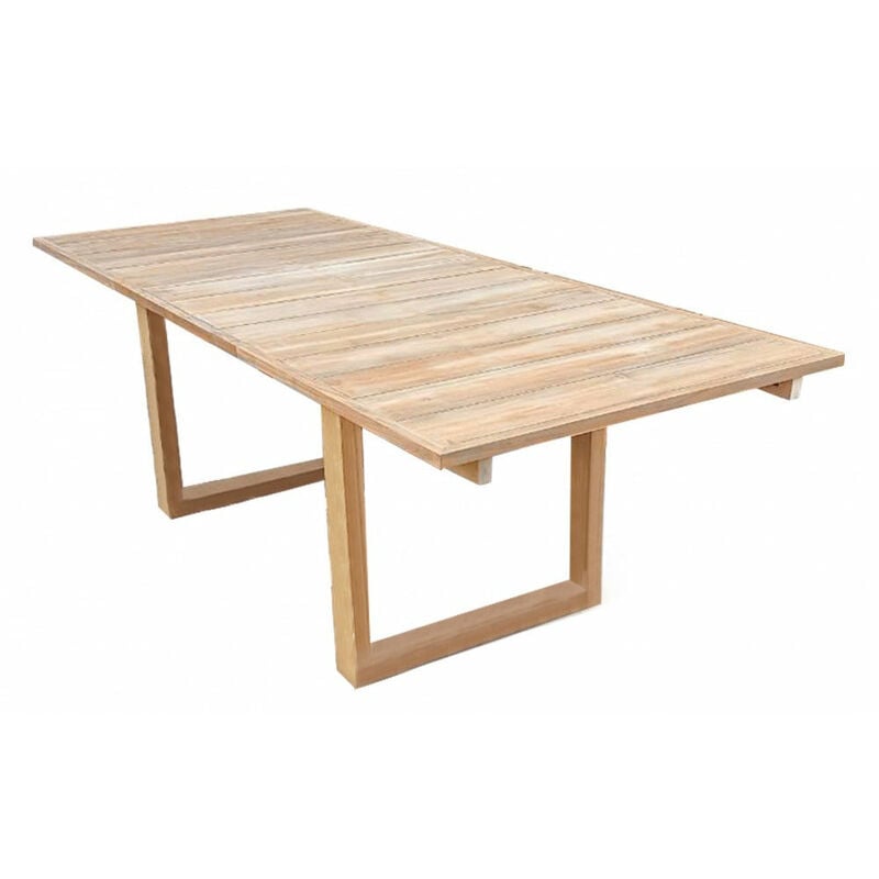foto del prodotto gardeness tavolo allungabile 180 260 cm da giardino in legno pregiato di teak con piano a doghe t table