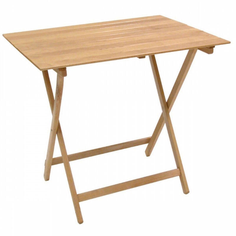 foto del prodotto gardeness tavolo chiudibile 60x100 cm in legno di faggio eventuality burlywood