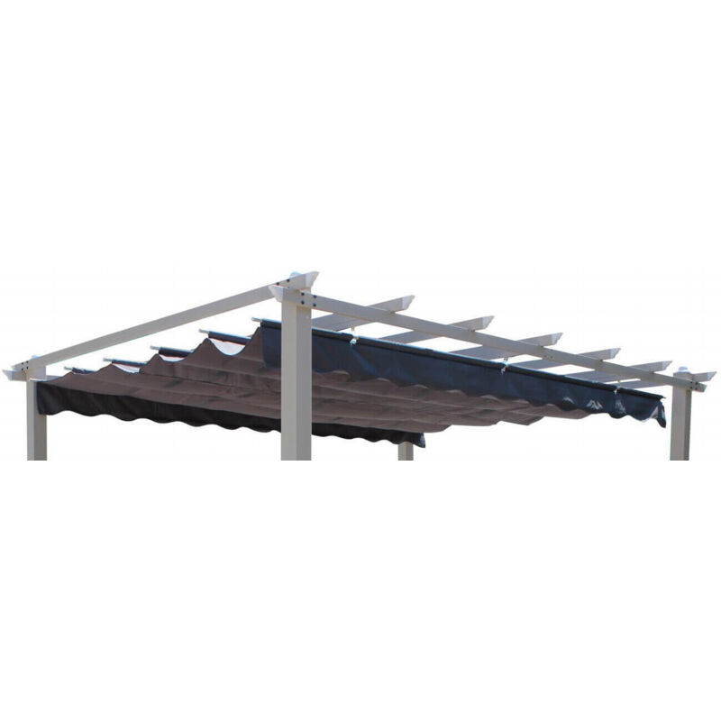 foto del prodotto gardeness - telo di ricambio per gazebo astoria copertura in poliestere pergolato moderno -3x3 grigio