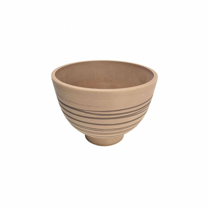 foto del prodotto gardeness vaso tondo a ciotola da giardino in fibra di argilla 13x13x12 cm buganvillee tan