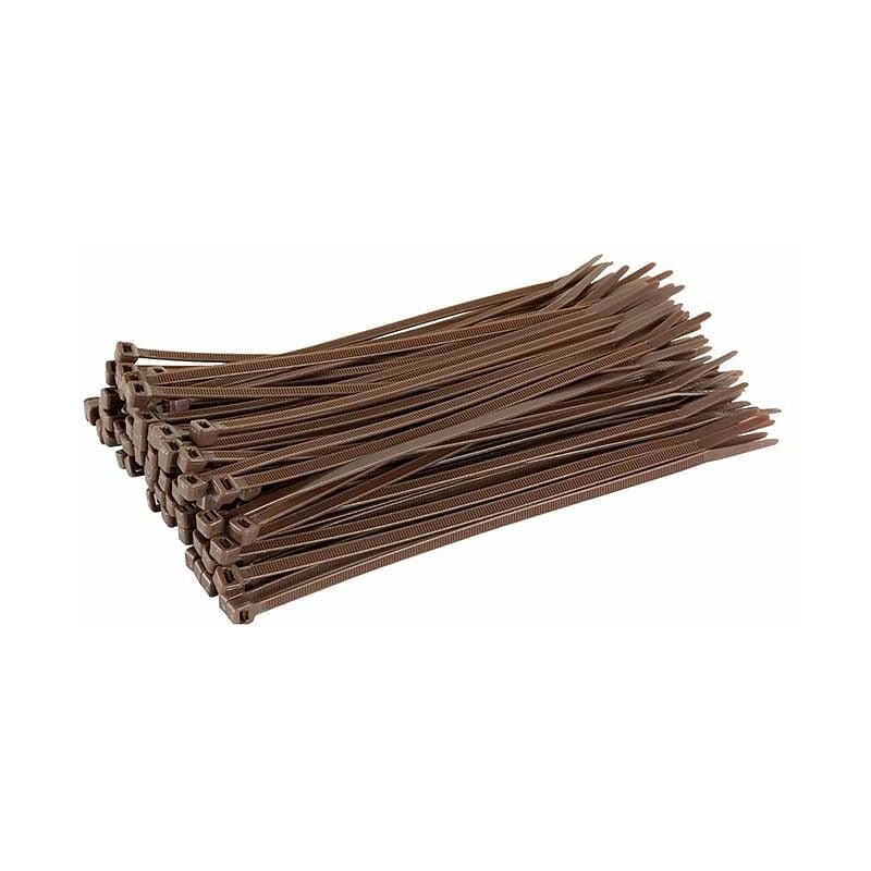 foto del prodotto gardenia fascette 3,6x140 mm, 100 pezzi, marrone