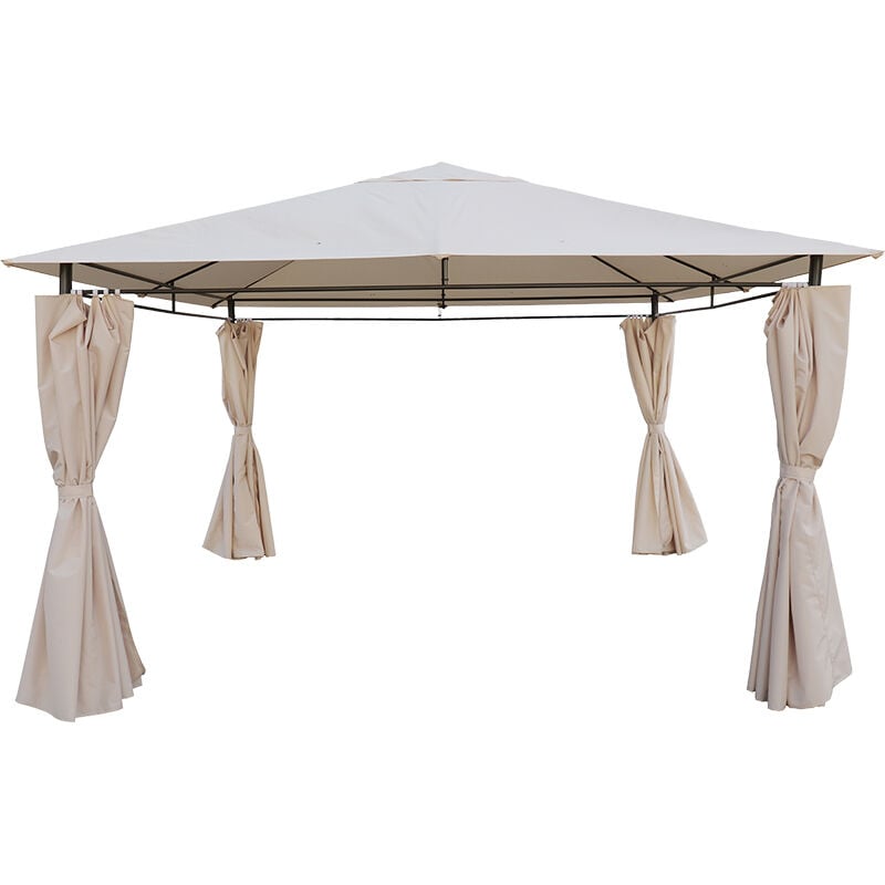 foto del prodotto gardenia gazebo micene 3,6x3,6xh.1,95 mt, colore ecru 