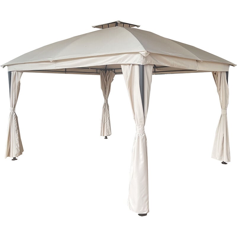 foto del prodotto gardenia gazebo muffin 3x3,6xh.2,7 mt, caff 