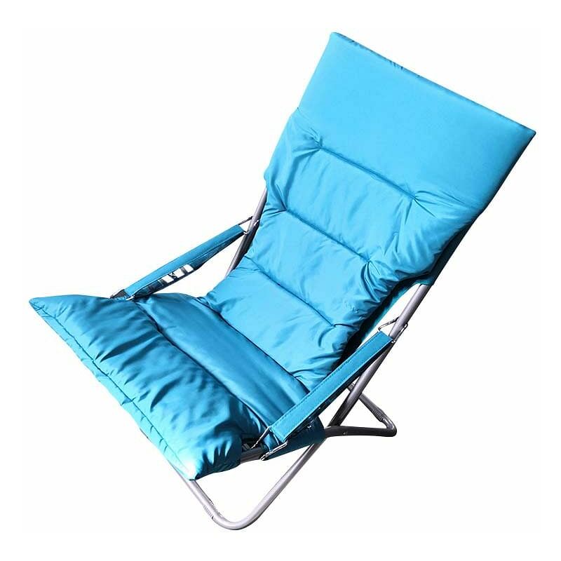 foto del prodotto gardenia sdraio imbottita richiudibile in metallo turchese