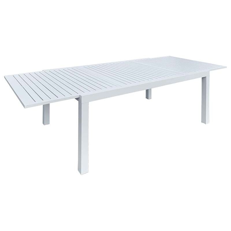 foto del prodotto gardenia tavolo estensibile in alluminio zara 100x160 240xh.75 cm, taupe opaco