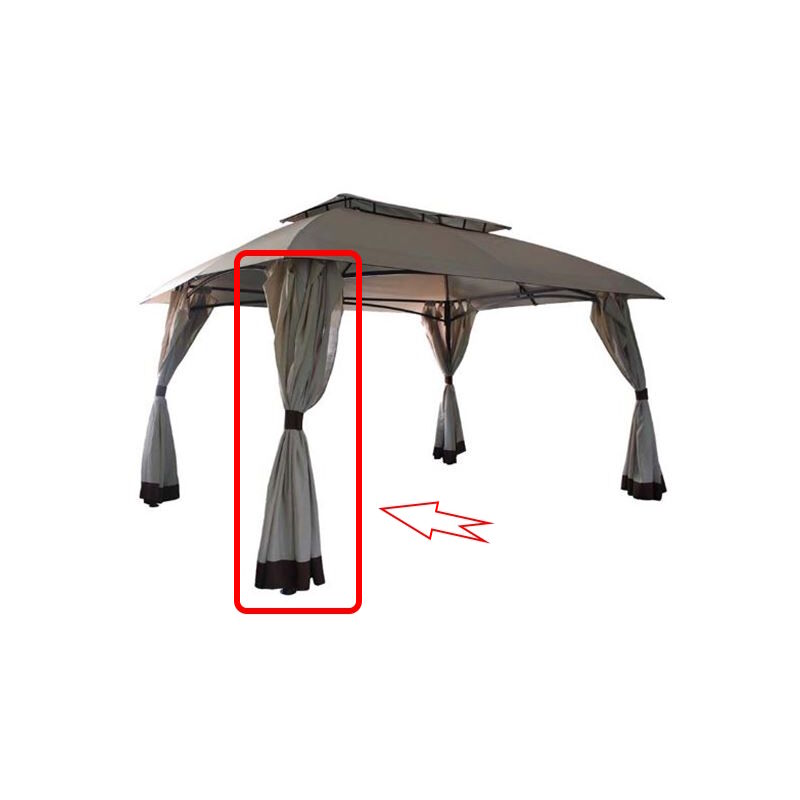 foto del prodotto gardenia telo laterale per gazebo gobi