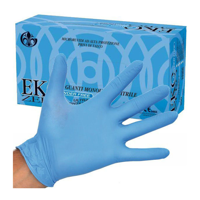 foto del prodotto gardening guanti nitrile eko zero powder free 100 pezzi xl