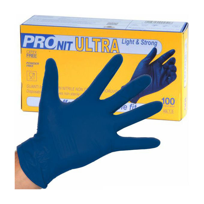foto del prodotto gardening guanti nitrile ultra powder free 100 pezzi s
