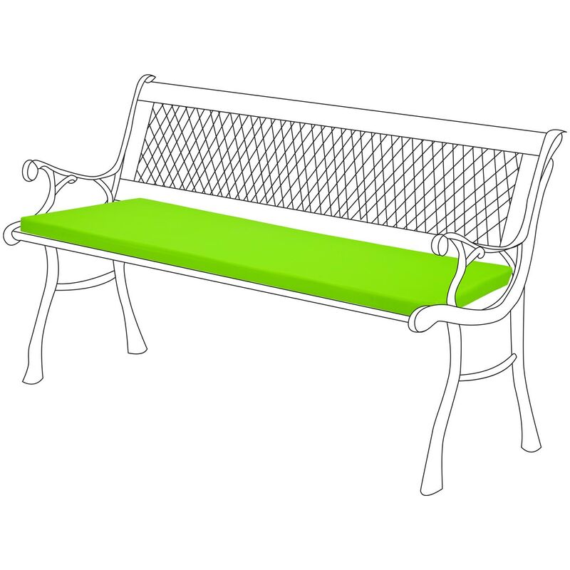 foto del prodotto gardenista cuscini per panca da esterno, 120x33x5 cm cuscini per panca da esterno resistenti all acqua con rivestimento rimovibile facile da
