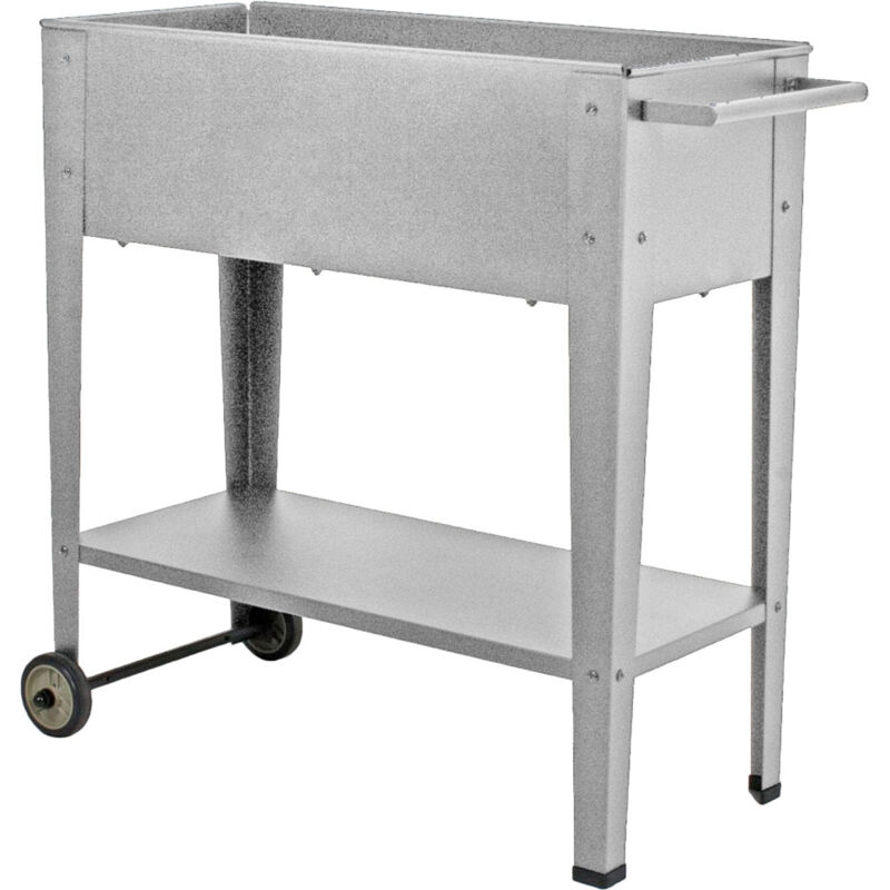 foto del prodotto gardenpleasure maniglia per mensola da giardino galvanizzata mobile arrotolabile per piantare erbe per piante da letto rialzata