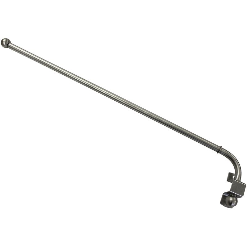 foto del prodotto gardinia 10012260 asta di rotazione, tessuto, effetto acciaio inox, 85x55x0.1 cm