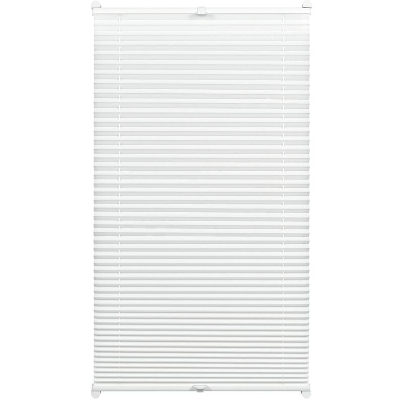 foto del prodotto gardinia 33400 tenda plissettata con morsetto di fissaggio, tessuto, bianco, 40 x 130 cm