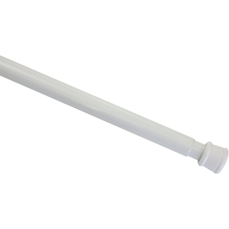foto del prodotto gardinia bastone per tenda estensibile, metallo, fissaggio senza trapano n viti, diametro 23 26 mm, lunghezza 60 100 cm, bianco