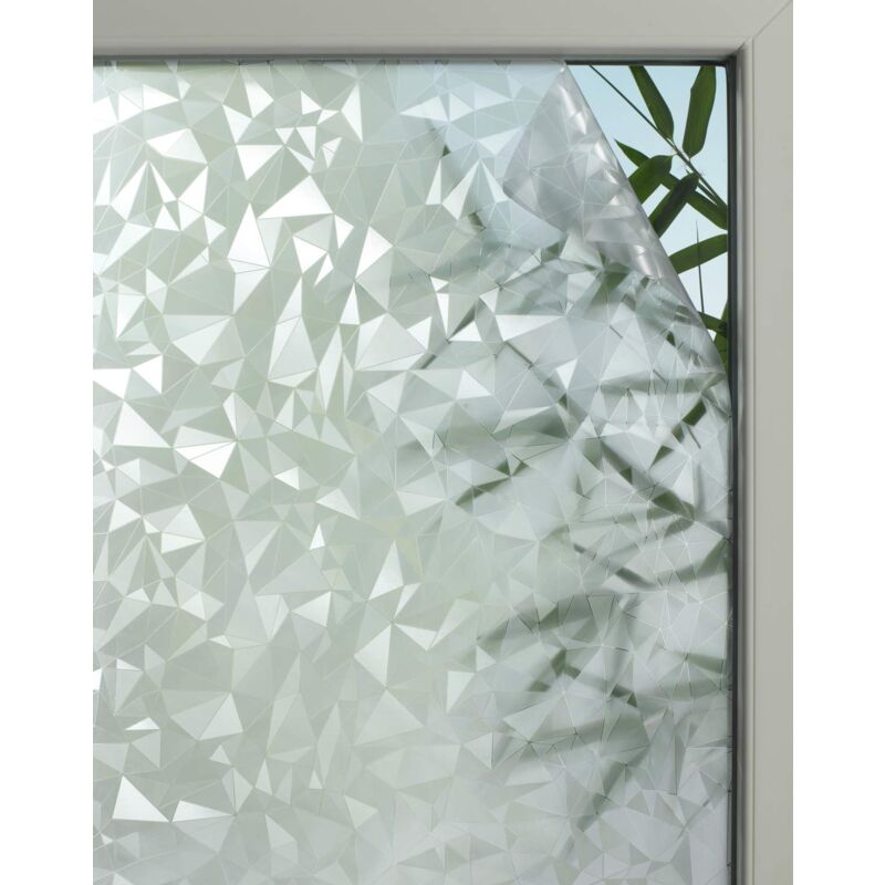 foto del prodotto gardinia pellicola per finestre ad adesione statica, graphic 50, traslucido, tagliabile su misura, 100 pvc, 45 x 150 cm, effetto prisma,