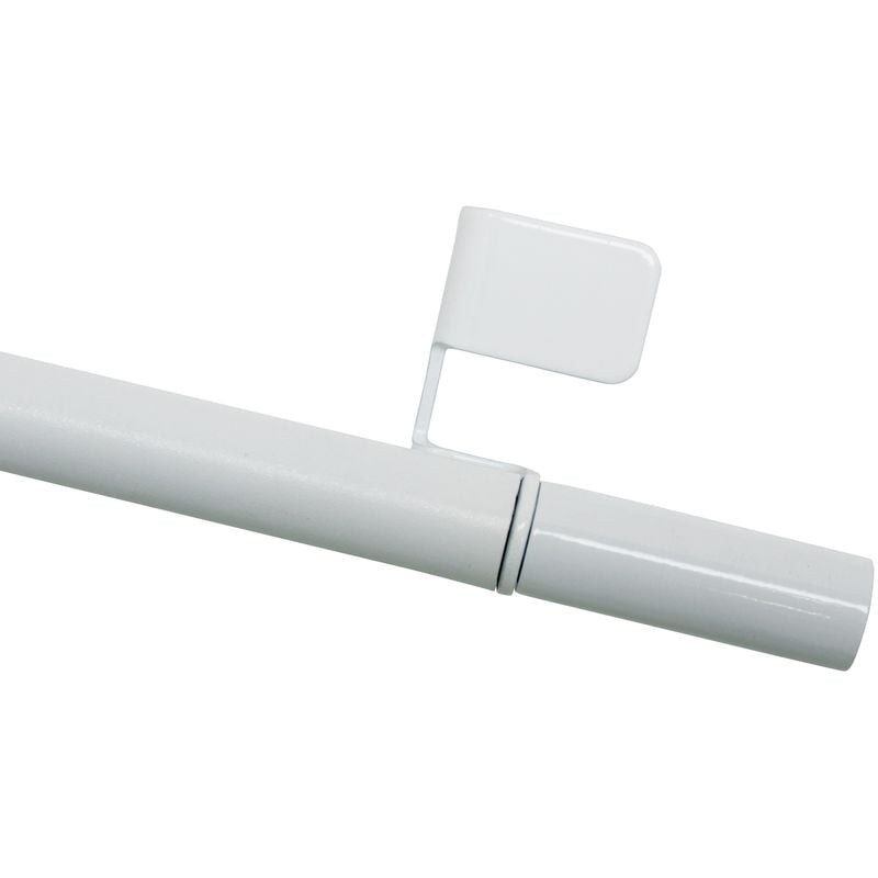 foto del prodotto gardinia - press go filigrano 31341 - stanga con ganci cilindrica, 8/10 mm, estensibile da 50 a 80 cm, colore bianco