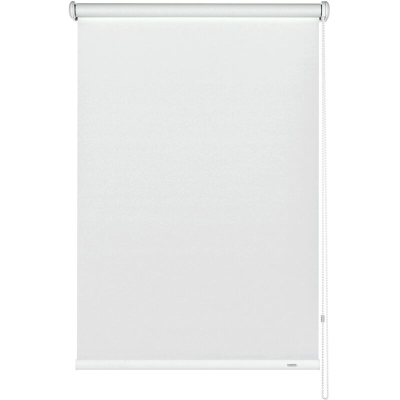 foto del prodotto gardinia tenda oscurante a rullo con catenella laterale, installazione a parete, soffitto o nicchia, opaca, kit di montaggio incluso, bianco, 102 x