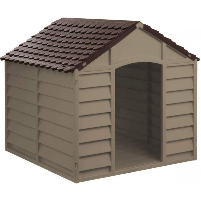 foto del prodotto gardiun cuccia per cani in pvc cm.86x84,5x60 82h marrone taglia grande