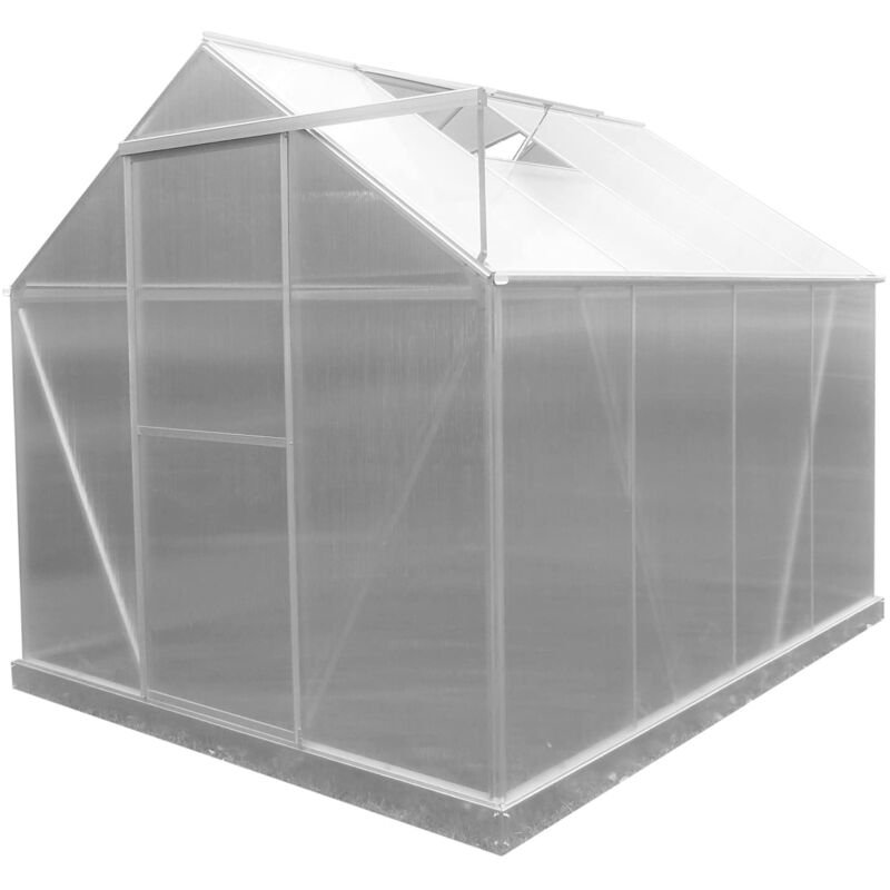 foto del prodotto gardiun serra lunada policarbonato alluminio 4 moduli 4,82 m 249x193x190 cm con base