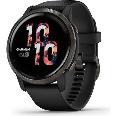 foto del prodotto garmin sportwatch venu 2 45mm impermeabile 5atm display 1.3 gps wi fi per fitness con contapassi e cardiofrequenzimetro nero