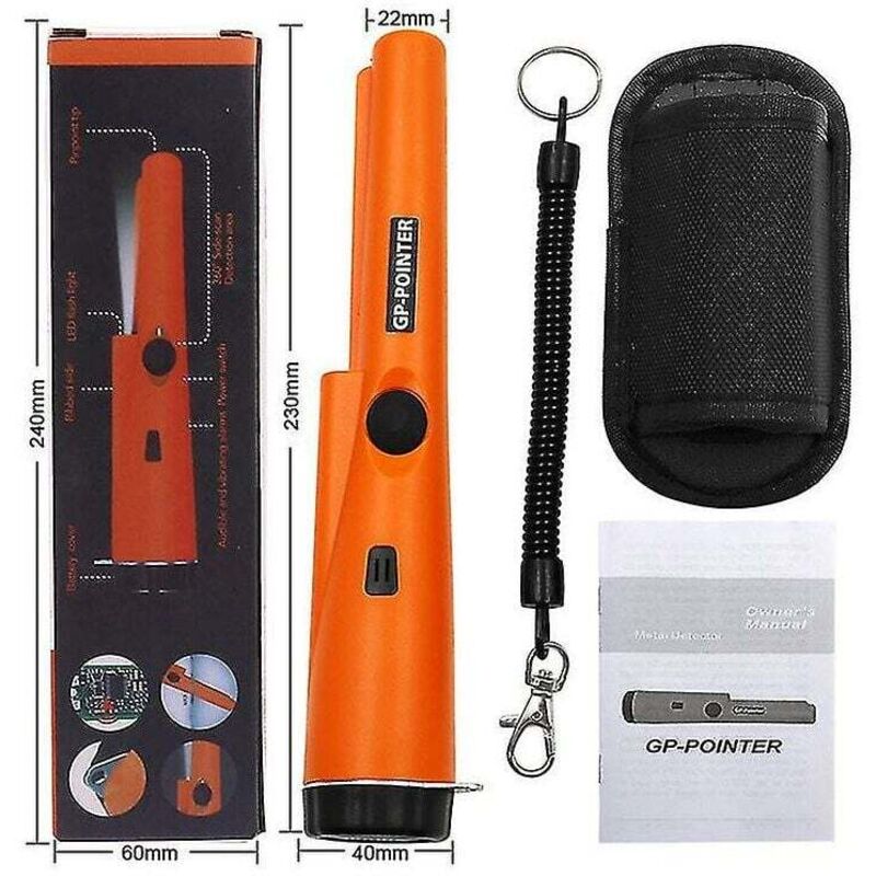foto del prodotto garrett pro pointer pinpoint metal detector sotterraneo pinpointer pinpoint bejoey arancione