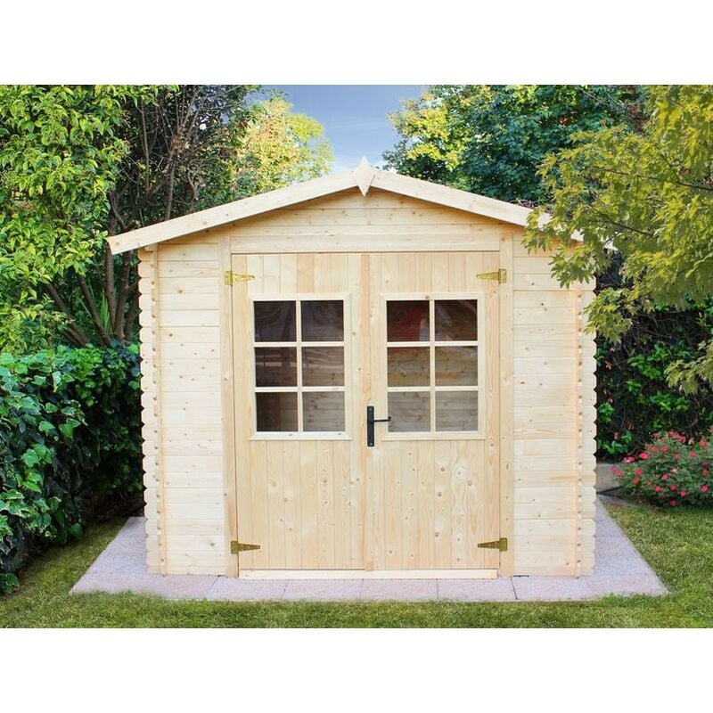 foto del prodotto gartenpro casetta in legno 2.5x3 da giardino ricovero per attrezzi esterno box ripostiglio